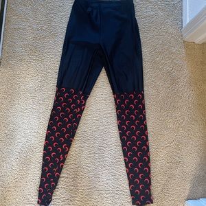 Marine Serre black&red leggings
